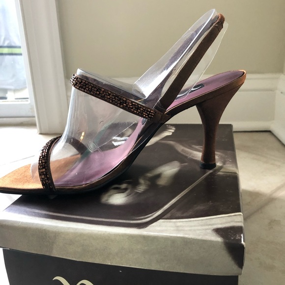 Nina Vovan sling back heels - Picture 1 of 5